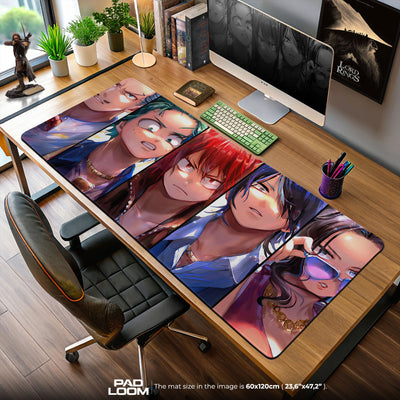 My Hero Academia Squad Portrait Mouse Pad, Anime Gaming Desk Mat