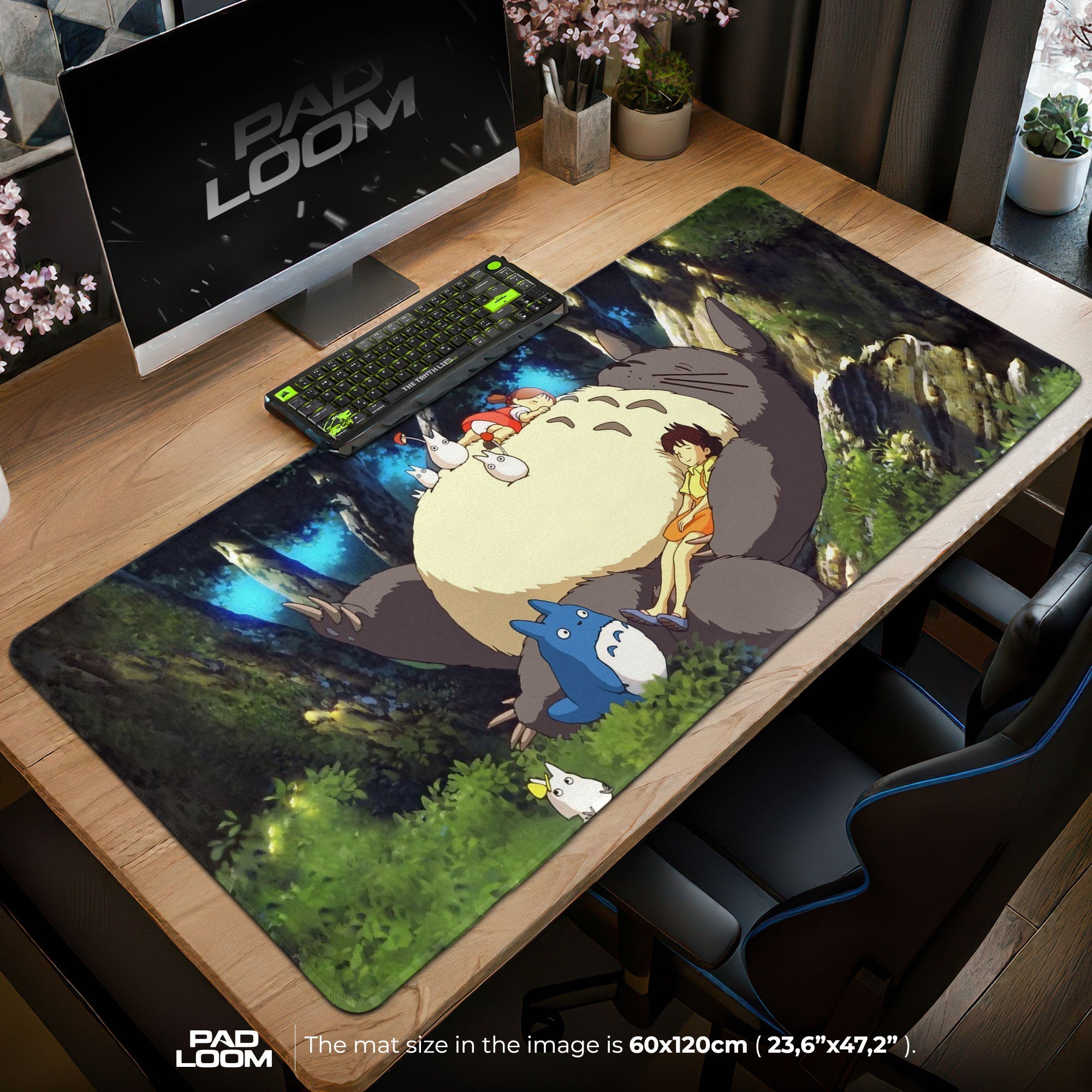 Totoro Forest Dance Mouse Pad - Studio Ghibli Anime Desk Mat Padloom