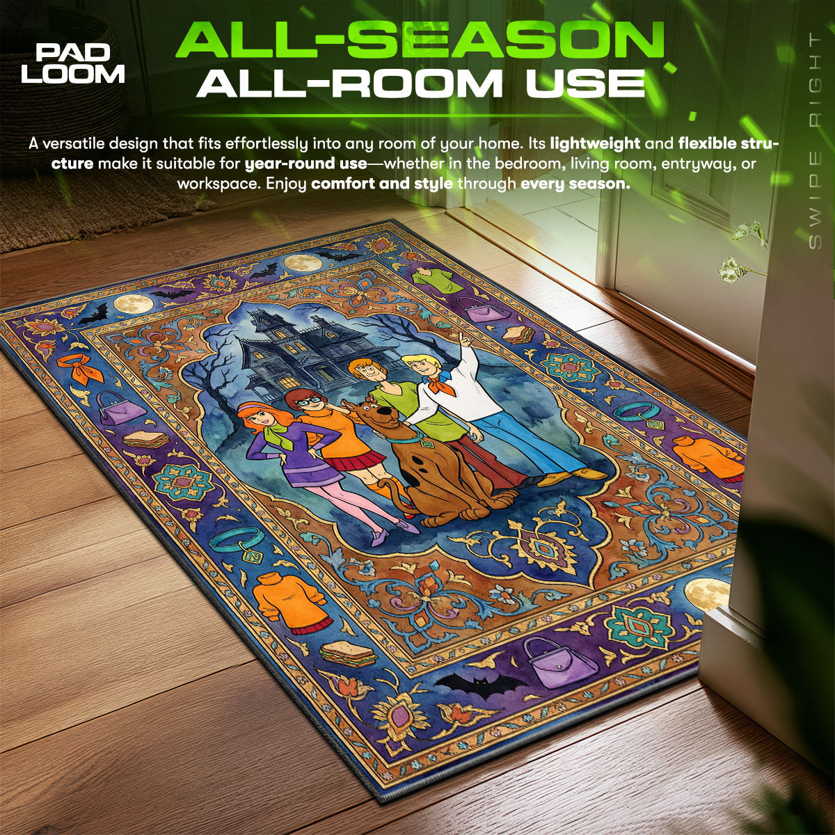 Detailed close-up of Mystery rug pattern