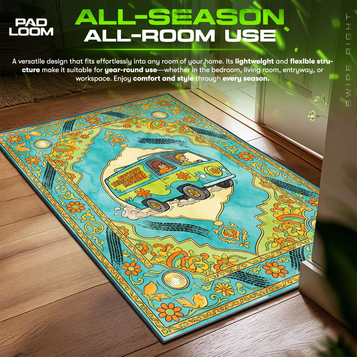 Detailed close-up of Mystery rug pattern
