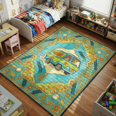 Mystery Machine Rug — Scooby-Doo Cartoon Area Rug
