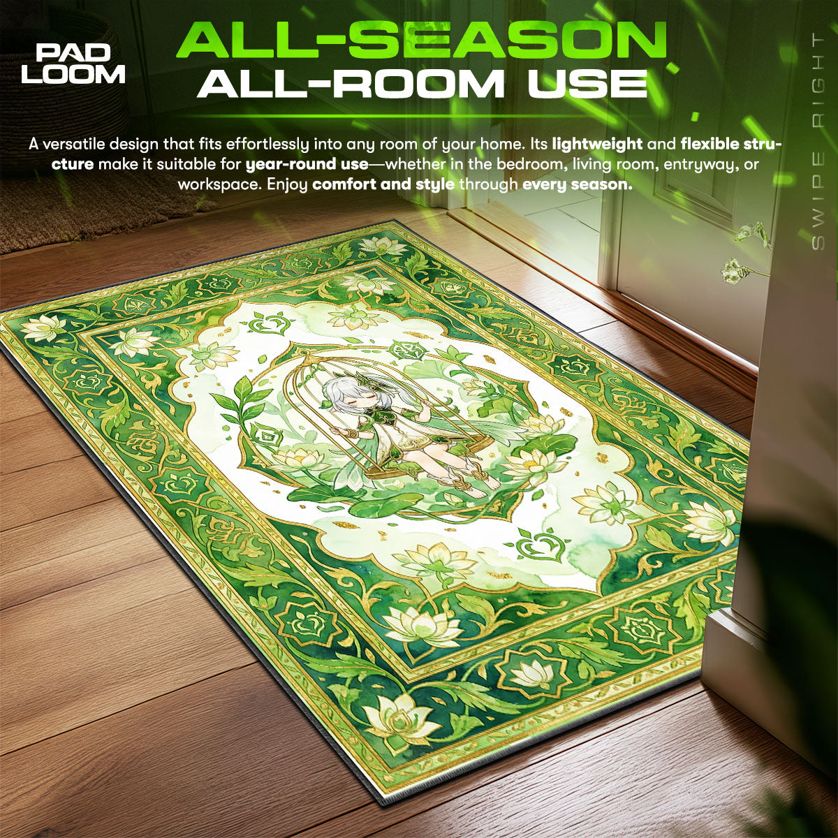 Nahida Käfig der Weisheit Teppich - Genshin Impact Stuhlunterlage