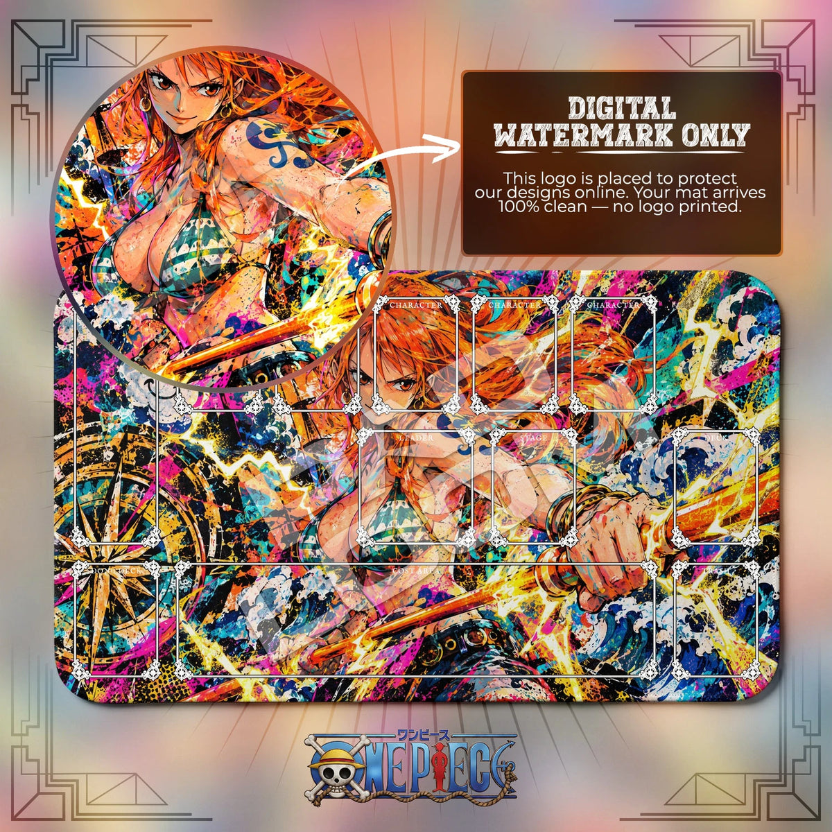Nami Compass Playmat - One Piece TCG Mat