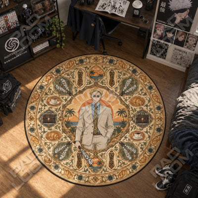 Nanami Sunset Round Rug - Jujutsu Kaisen Chair Mat