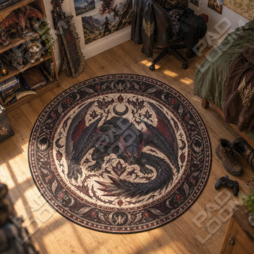 Nargacuga Prowling Round Rug - Monster Hunter Chair Mat