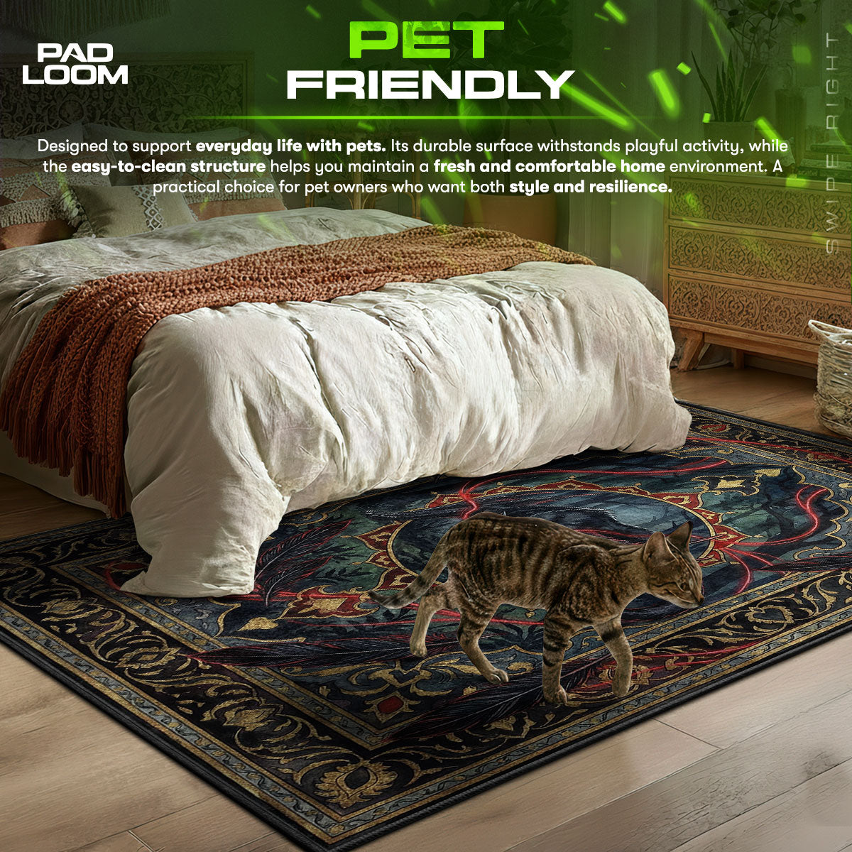 Nargacuga Shadow Prowler Rug - Monster Hunter Chair Mat