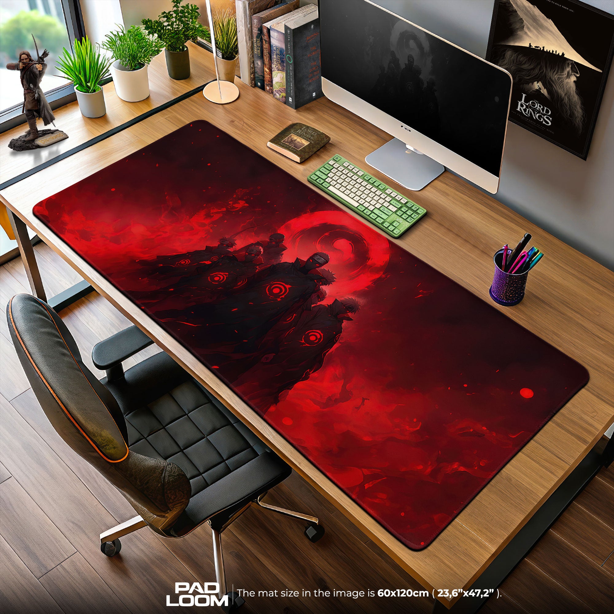 Naruto Akatsuki Eclipse Mouse Pad, Anime Desk Mat