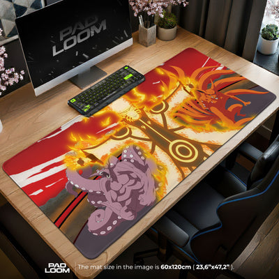 Naruto Bijuu Mode Mouse Pad - Chakra Fusion Anime Desk Mat