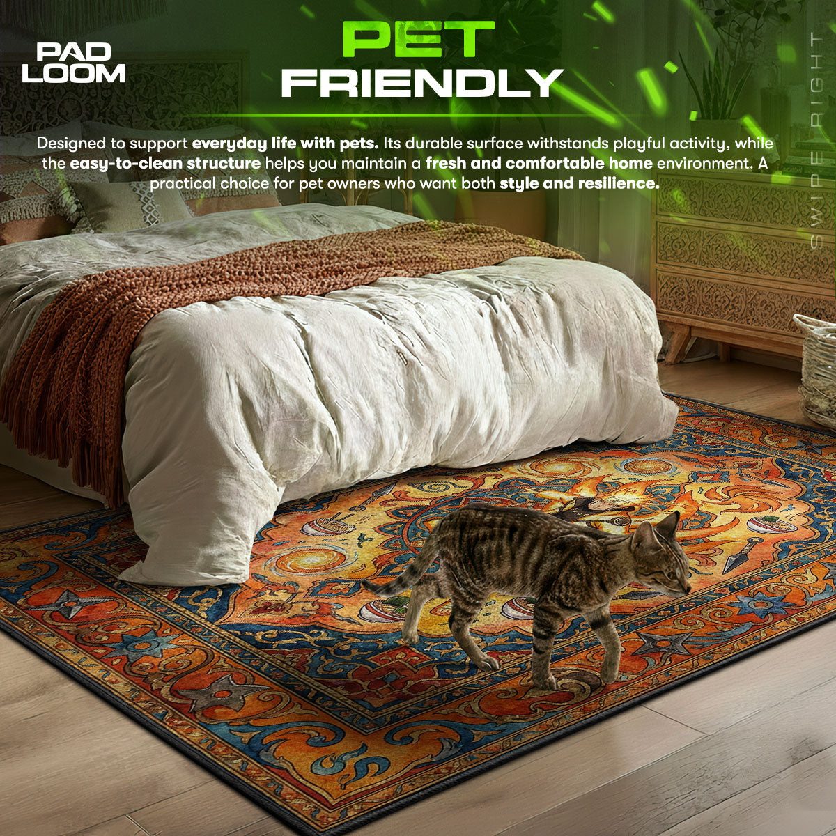 Naruto Kurama Mode Rug - Naruto Shippuden Chair Mat