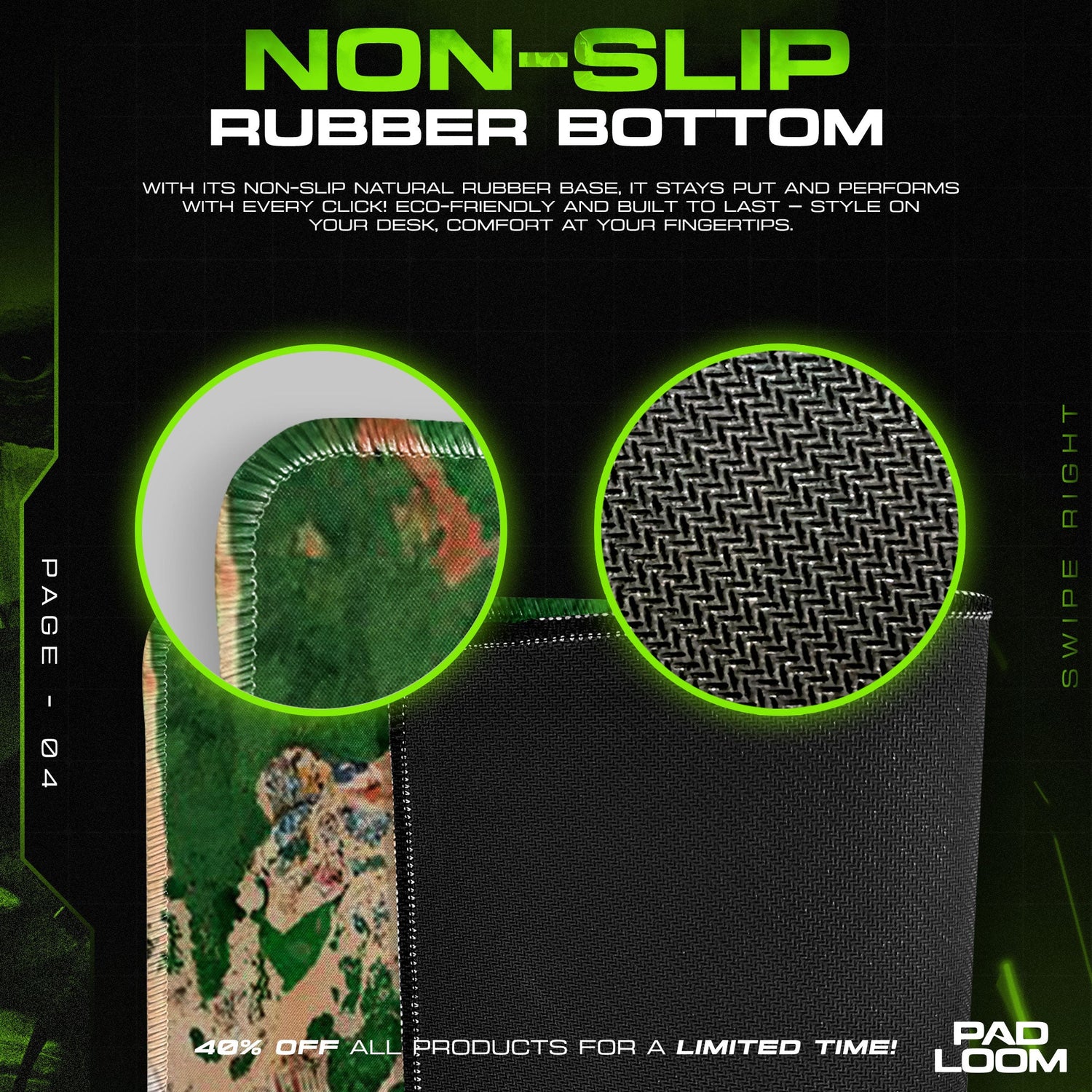 Naruto Village Attack Mouse Pad, Anime Shinobi Gaming Desk Mat Padloom