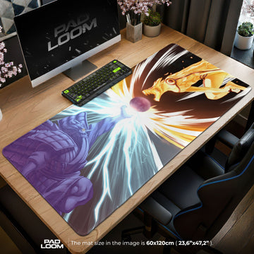Naruto vs Sasuke Mouse Pad - Final Battle Anime Desk Mat Padloom