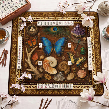 Naturalist Curiosities Mahjong Mat – neoprene mah jongg table mat