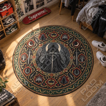 Nazgul Moonlit Round Rug - Lord of the Rings Chair Mat