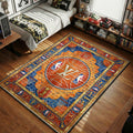 Louis Vuitton NBA basketball court playbook orange blue gold hypebeast area rug