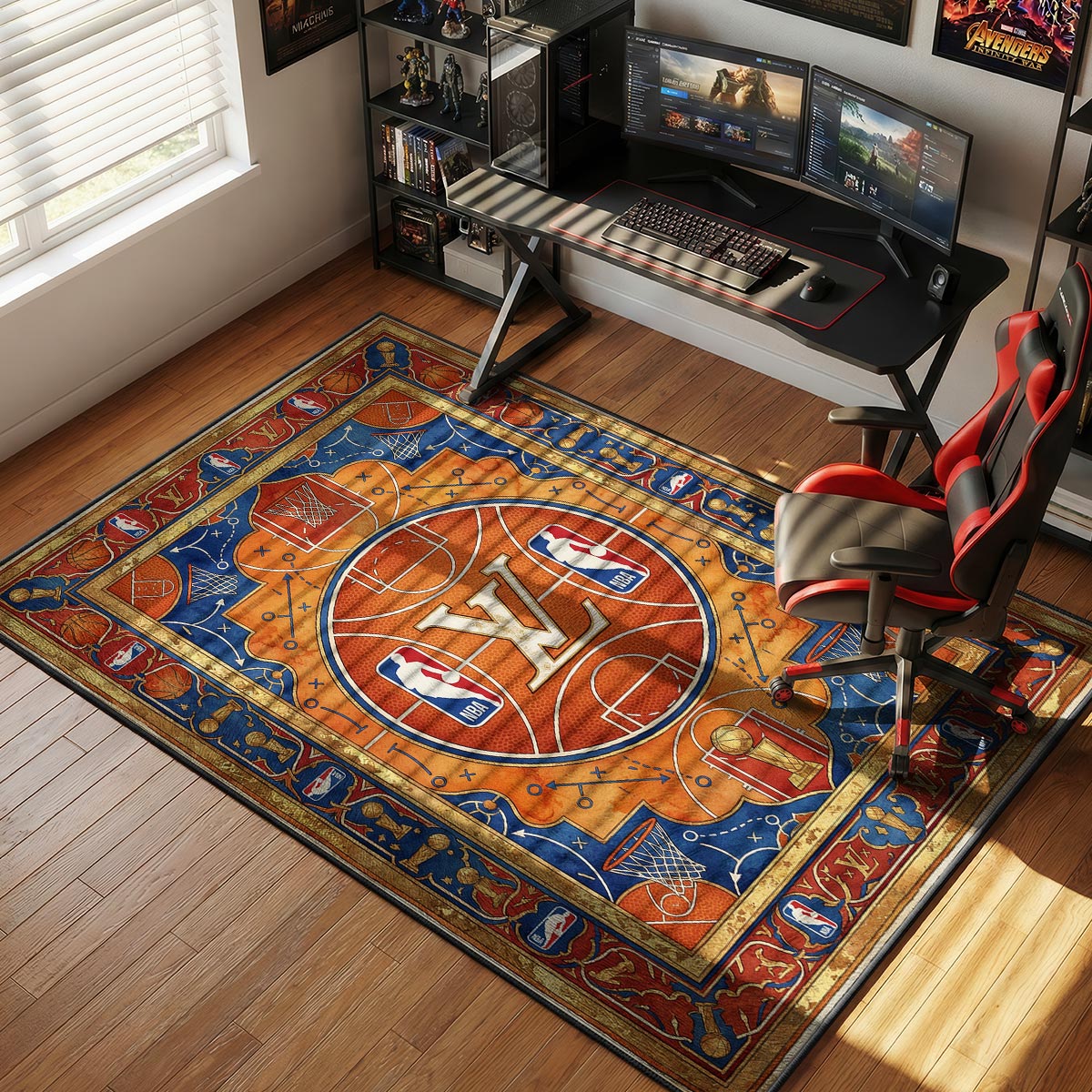 Louis Vuitton NBA Court Sneakerhead Floor rug — main product view
