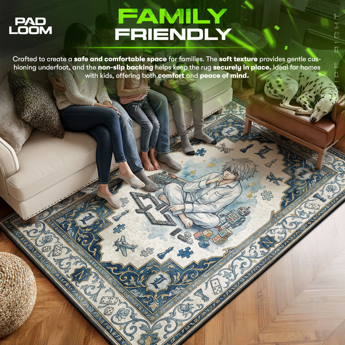 Near Successor Rug - Death Note Chair Mat