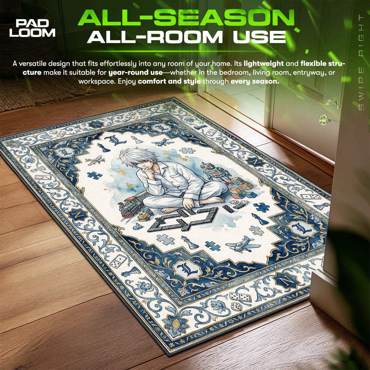 Near Successor Rug - Death Note Chair Mat