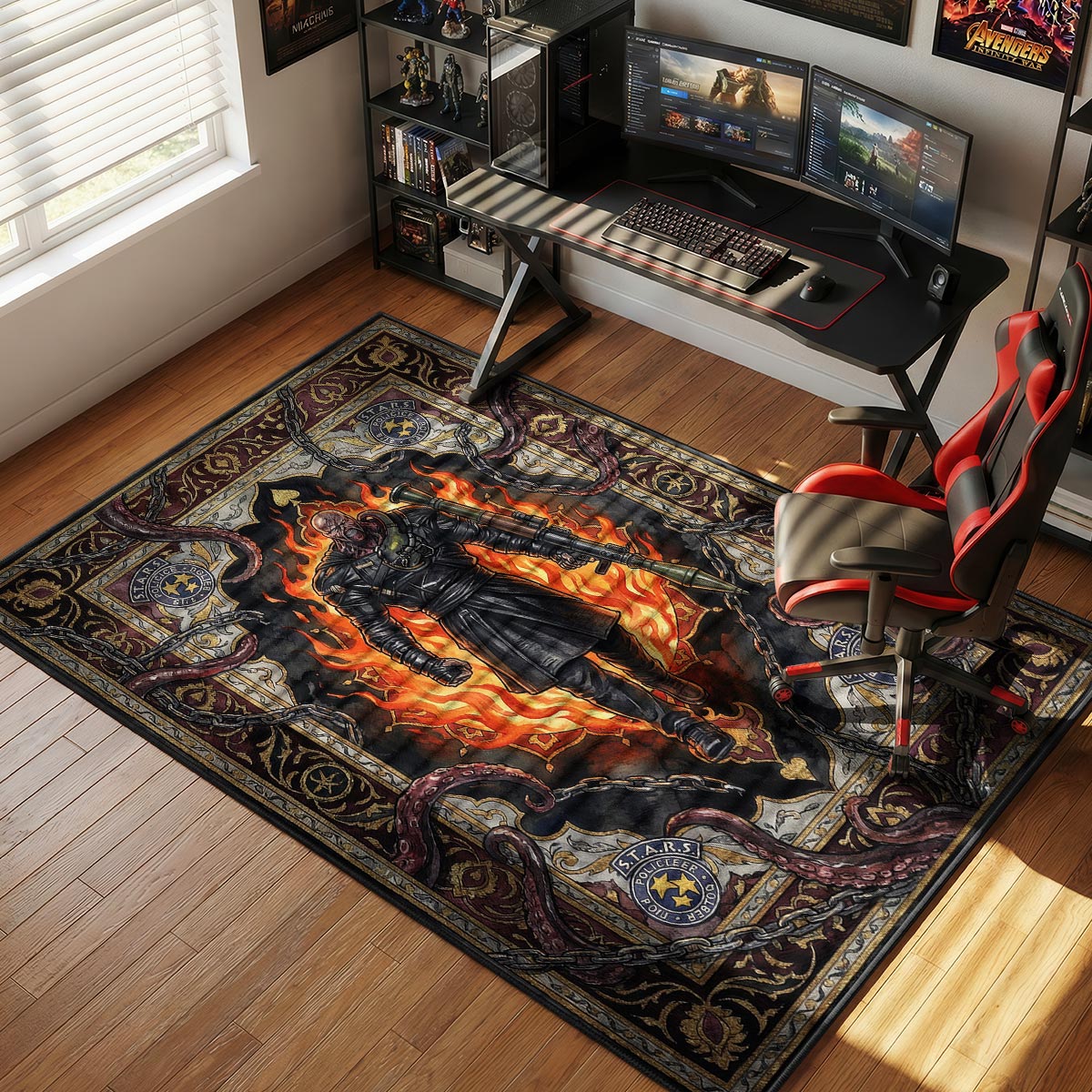 Nemesis Inferno Rug - Resident Evil 3 Chair Mat
