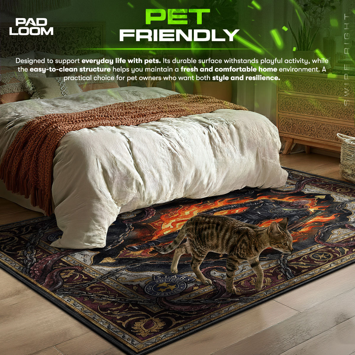 Nemesis Inferno Rug - Resident Evil 3 Chair Mat