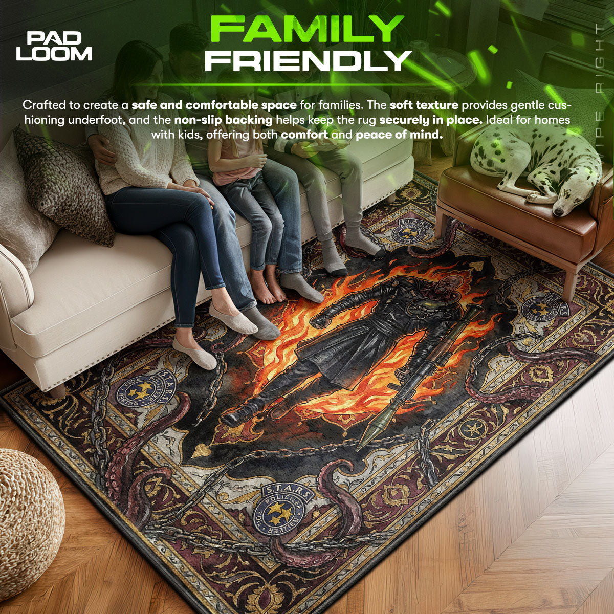 Nemesis Inferno Rug - Resident Evil 3 Chair Mat