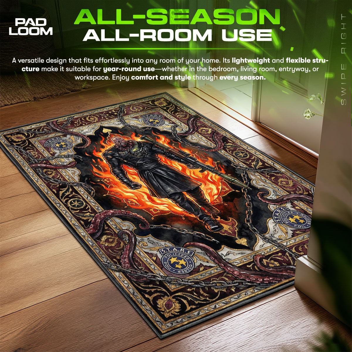 Nemesis Inferno Rug - Resident Evil 3 Chair Mat
