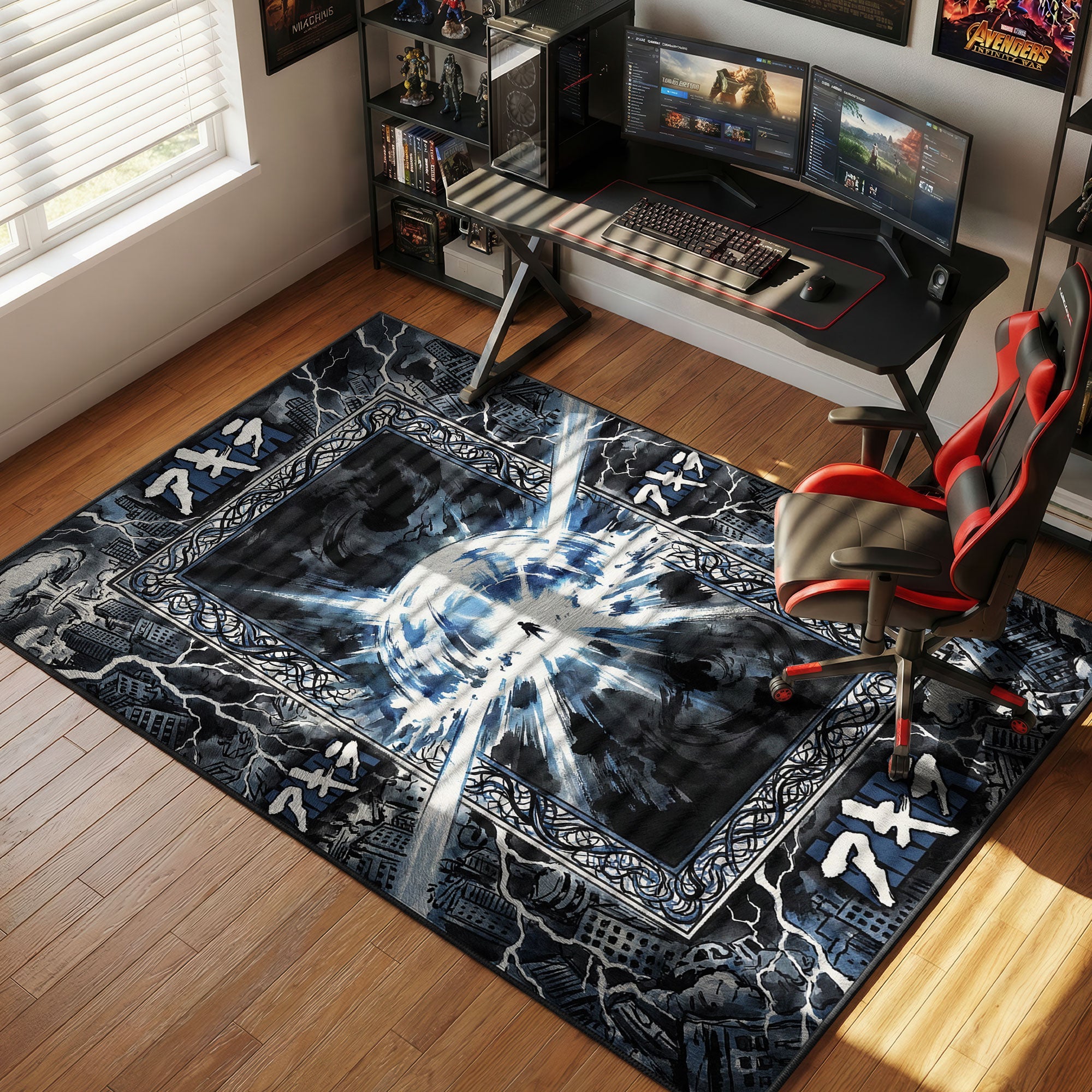 Neo Tokyo Explosion Akira Chair rug — main product view