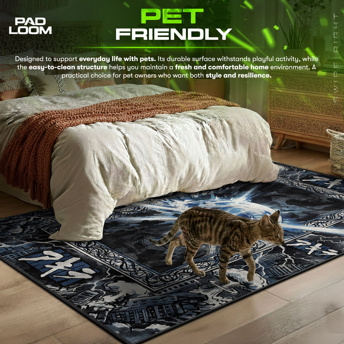 Bomb Exploding Rug Neo-Tokyo Explosion Rug - Akira Chair Mat | Padloom