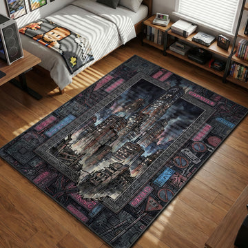 Neo Tokyo Skyline Akira Chair rug — main product view