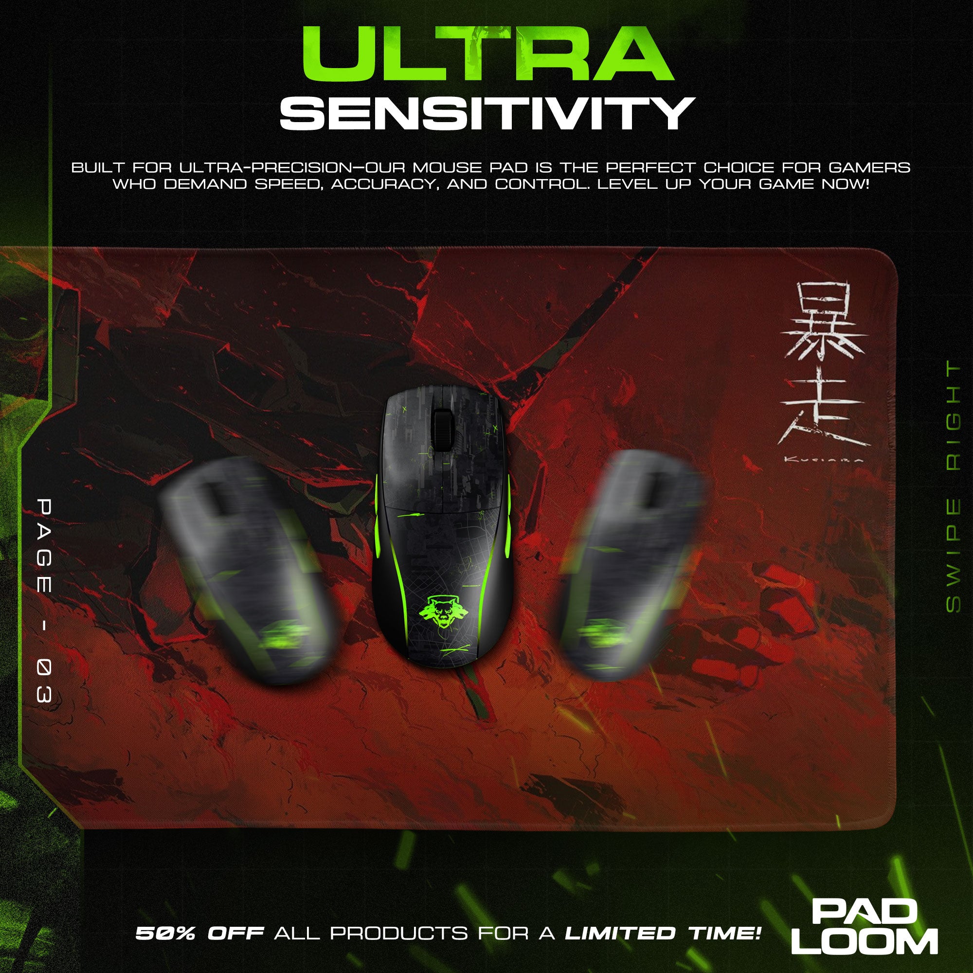 Neon Genesis Evangelion Unit-01 Rage Mouse Pad, Red Mecha Desk Mat