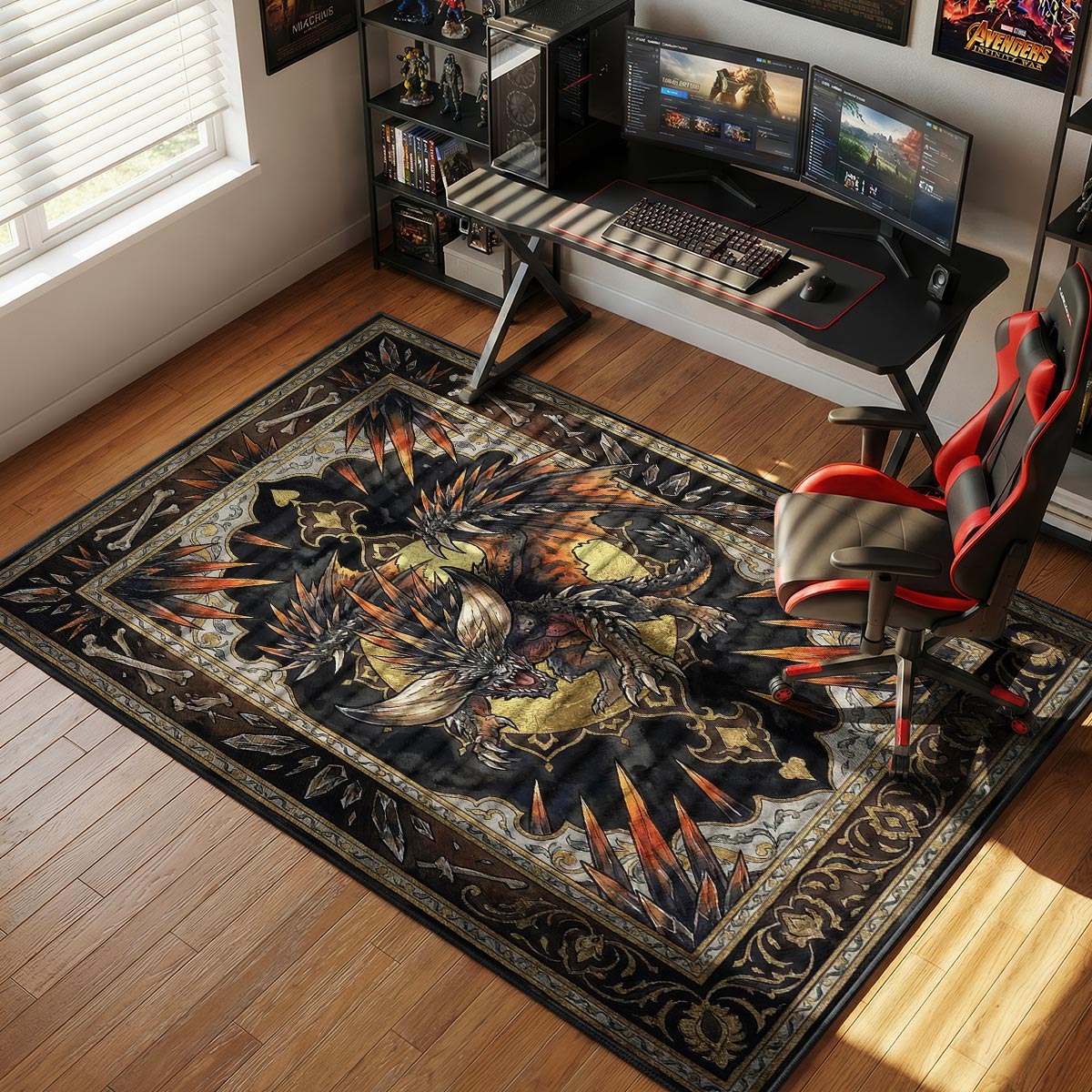 Nergigante Stachel Wut Teppich - Monsterjäger Stuhlmatte