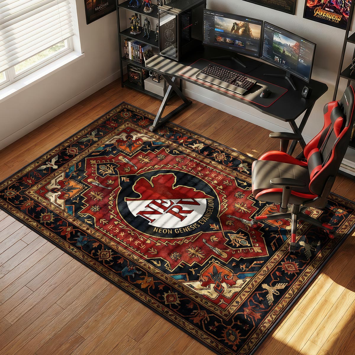 NERV-Logo Klassischer Teppich - Evangelion Stuhlmatte