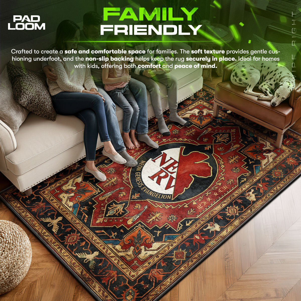 NERV-Logo Klassischer Teppich - Evangelion Stuhlmatte