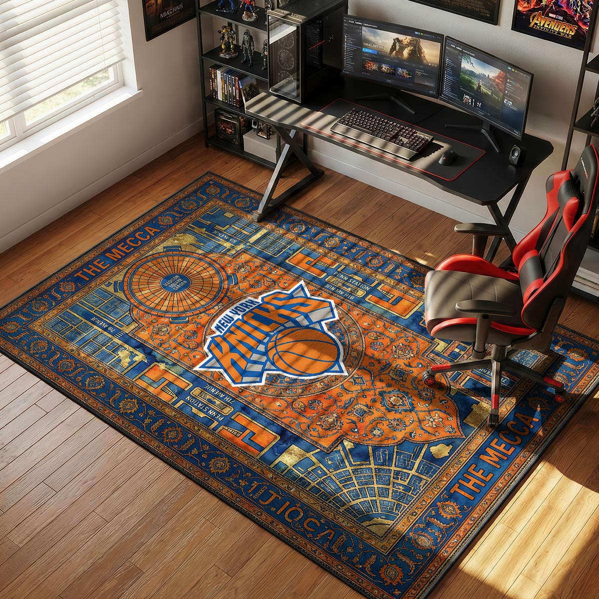 NY Knicks Mecca Basketball Floor rug — main product view