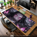 Nezuko Butterfly Glow Mouse Pad, Anime Gaming Desk Mat Padloom