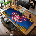 Nezuko Flame Aura Mouse Pad, Demon Slayer Gaming Desk Mat Padloom