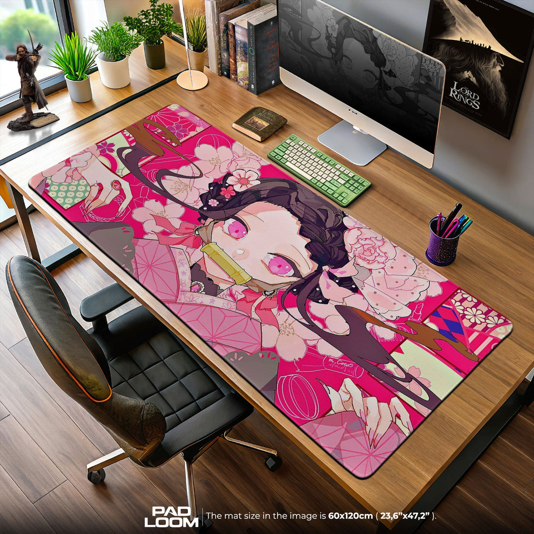 Nezuko Mouse Pad - Blossom Spirit Anime Desk Mat Padloom