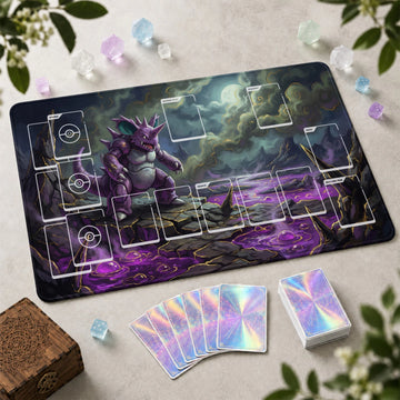 Nidoking Wasteland Playmat - Pokemon TCG Mat