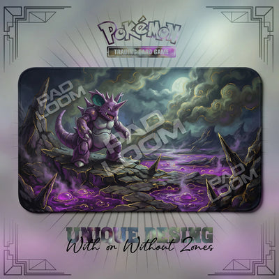 Nidoking Wasteland Playmat - Pokemon TCG Mat