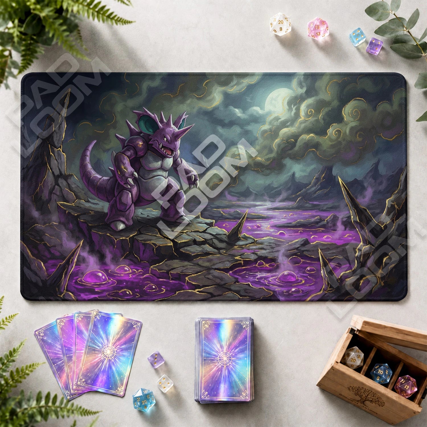 Nidoking Wasteland Playmat - Pokemon TCG Mat