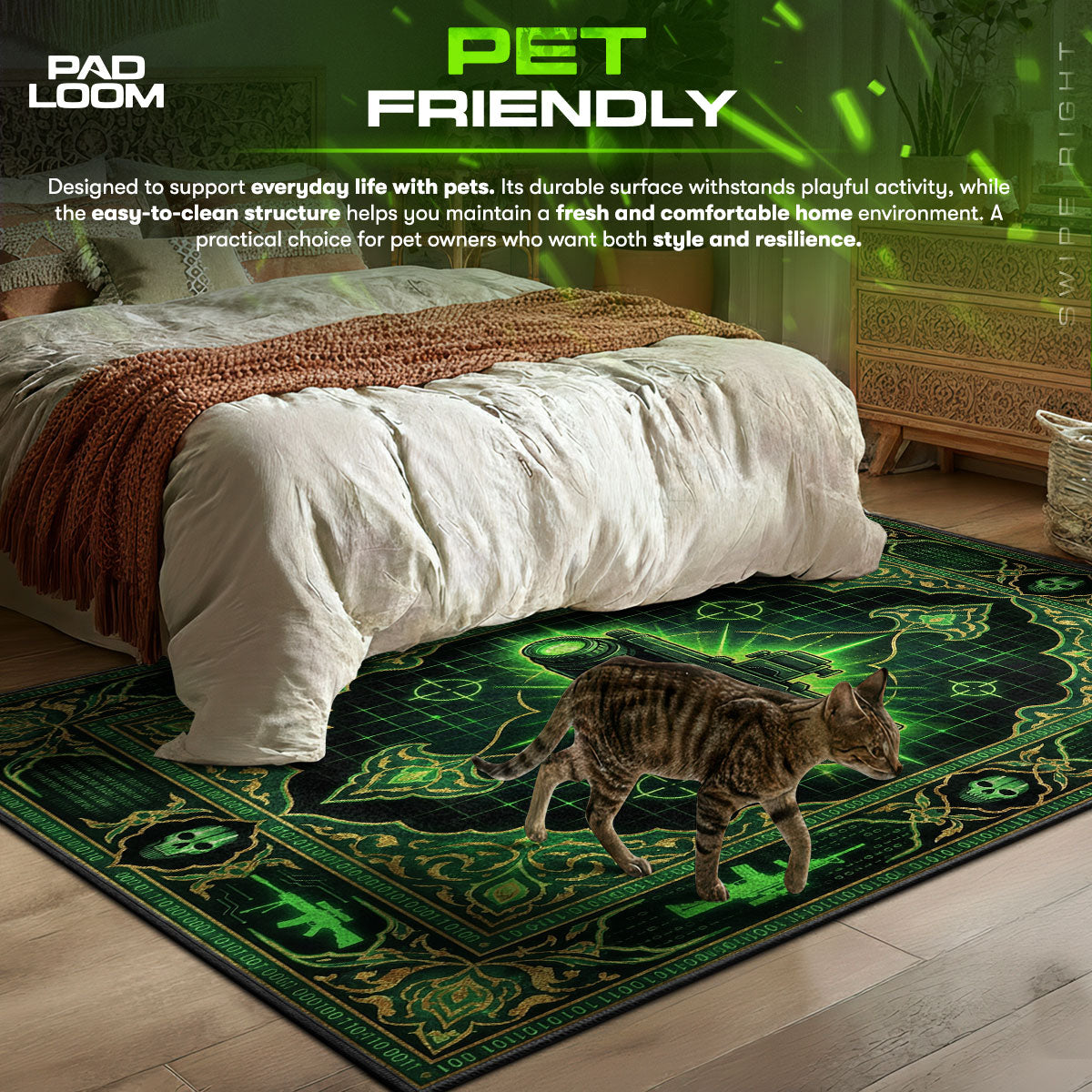 Nachtsichtbrillen-Taktikteppich - Call of Duty Stuhlunterlage