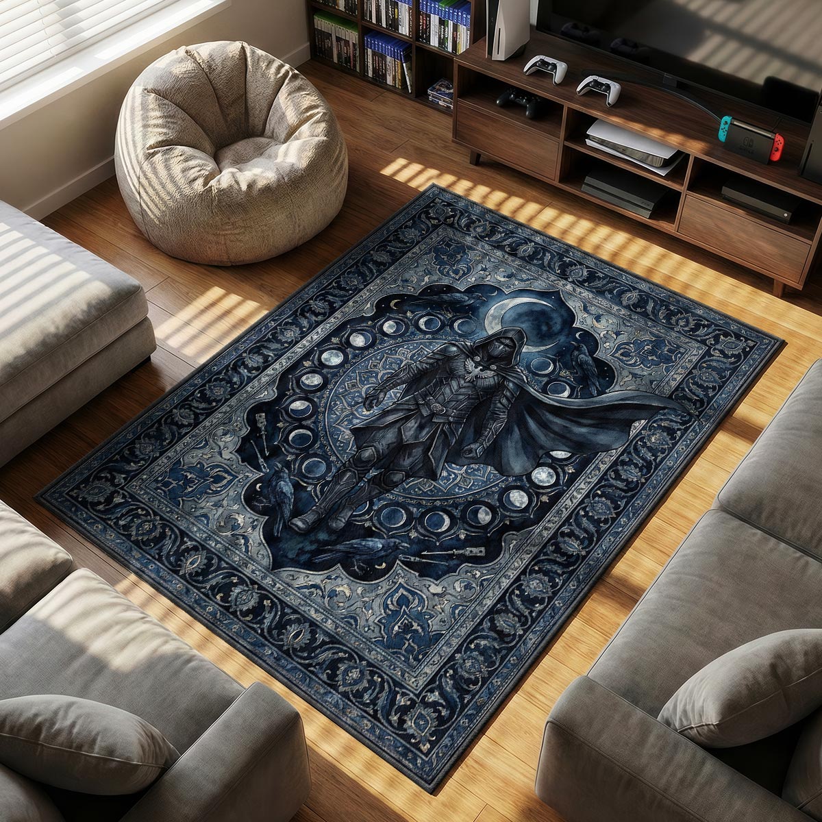 Nightingale Sentinel Rug - Skyrim Chair Mat