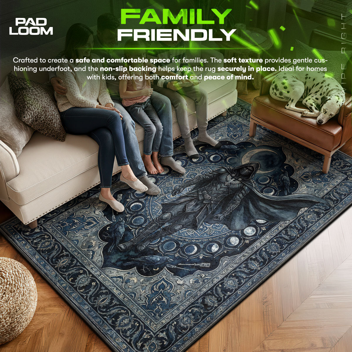 Nightingale Sentinel Rug - Skyrim Chair Mat