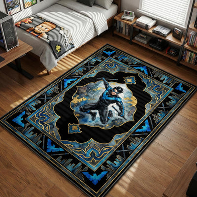 Nightwing Blüdhaven Tapestry Rug - DC Comics Room Mat