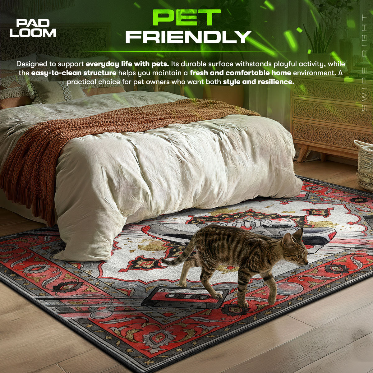 Nike Air Max 90 Infrared Rug - Retro 90s Floor Mat Decor