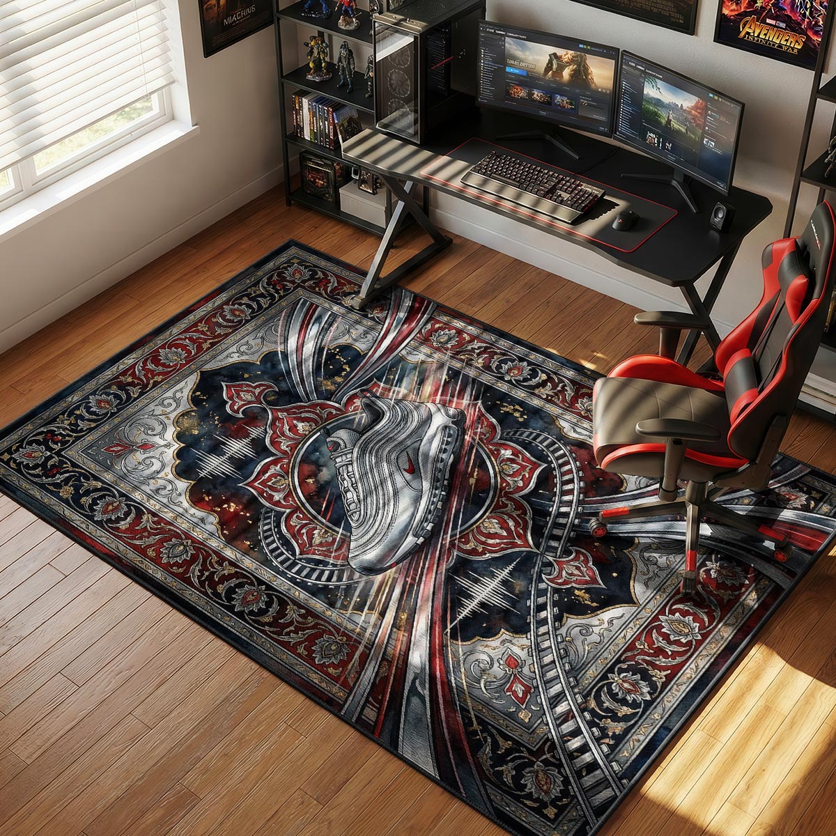 Nike Air Max Silver Bullet Speed Icon Floor rug — main product view