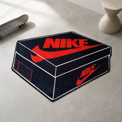 Nike Box Rug - Shaped Man Cave Area Rug