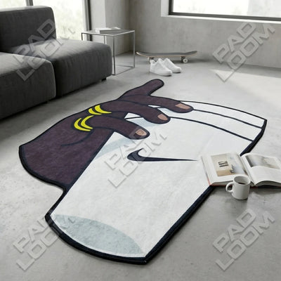 Nike Cup Rug - Shaped Man Cave Area Rug