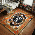 Nike Just Do It Lightning Orange Clock hypebeast area rug