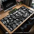 Nike Logo Collage Monochrome Street mouse pad — main product view