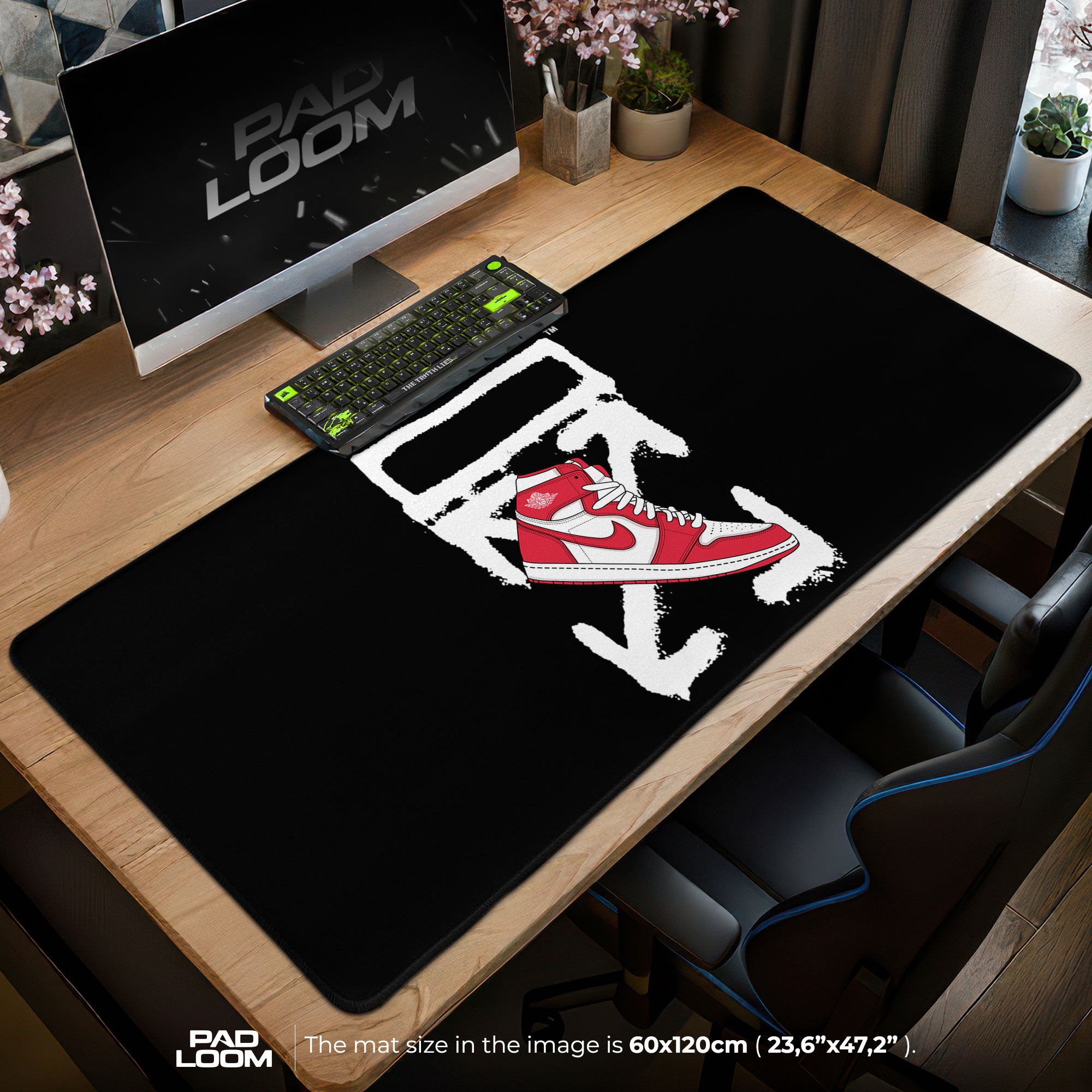 Nike Off Red Mouse Pad - Minimal Street Desk Mat